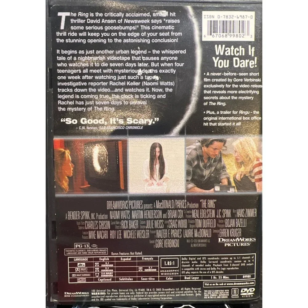 The RING Widescreen DVD - Picture 5 of 5